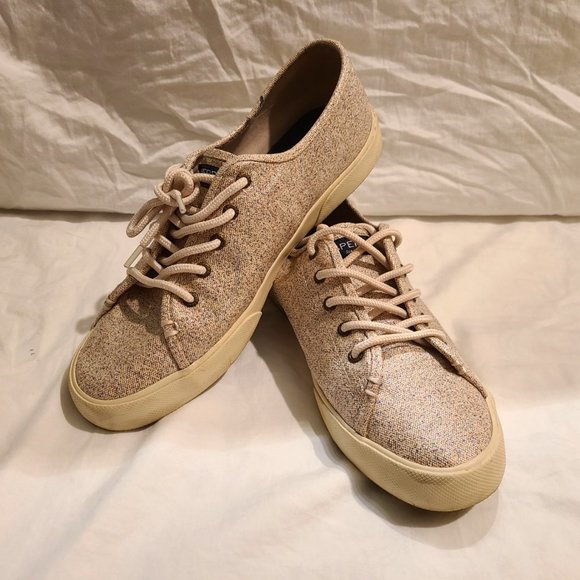 Sperry Pier View Confetti Sparkle Sneaker - Picture 1 of 9